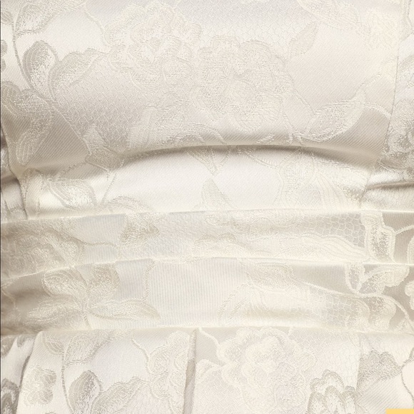 Satin Ruffled Tube Top - Picture 3 of 9